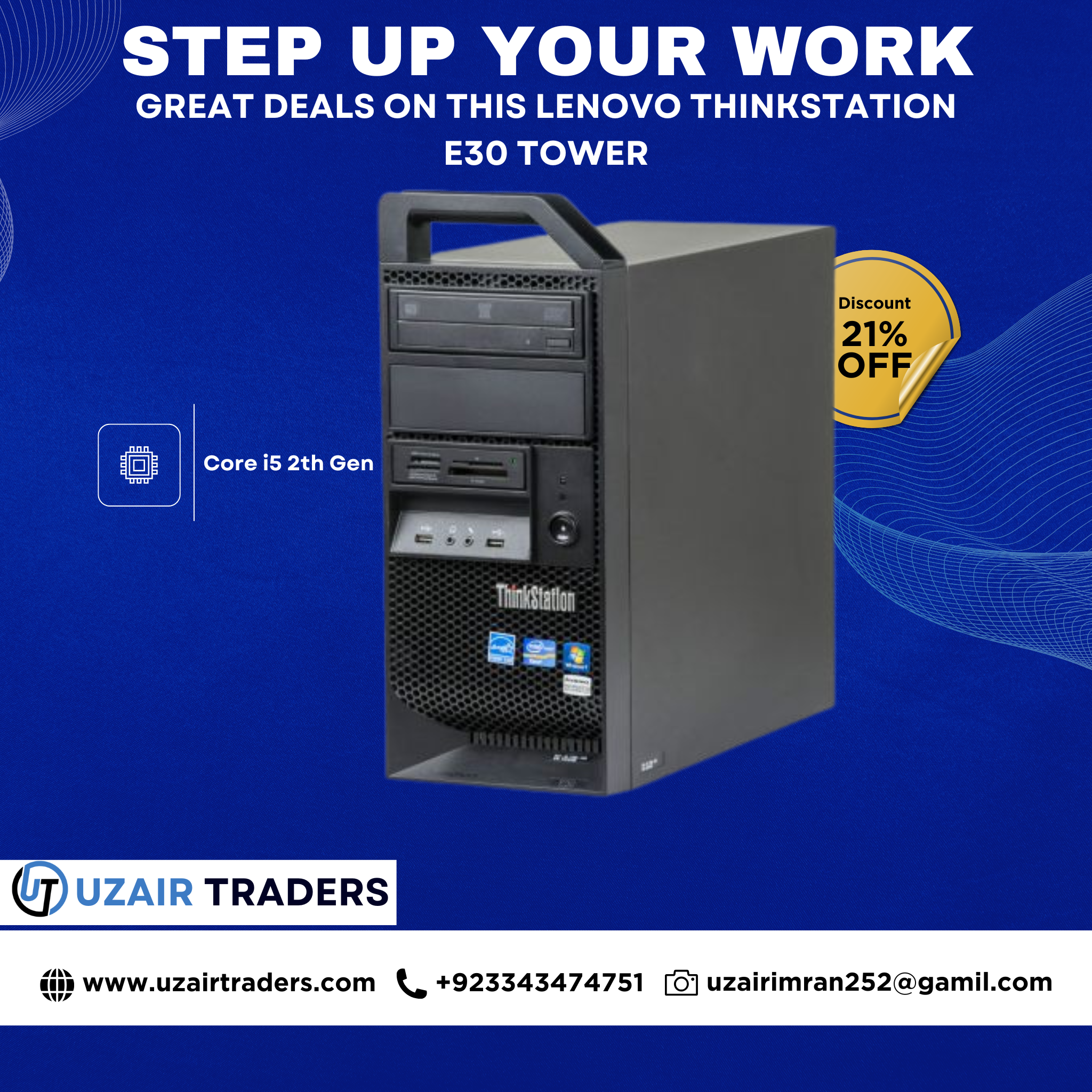 Lenovo ThinkStation E30 Tower | Intel Core i5 2nd Gen | Professional Desktop PC