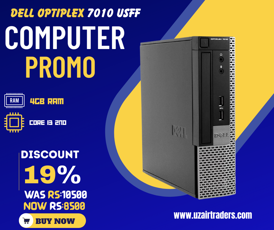 Dell OptiPlex 7010 USFF | Core i3 2nd | 4GB RAM | at uzair traders