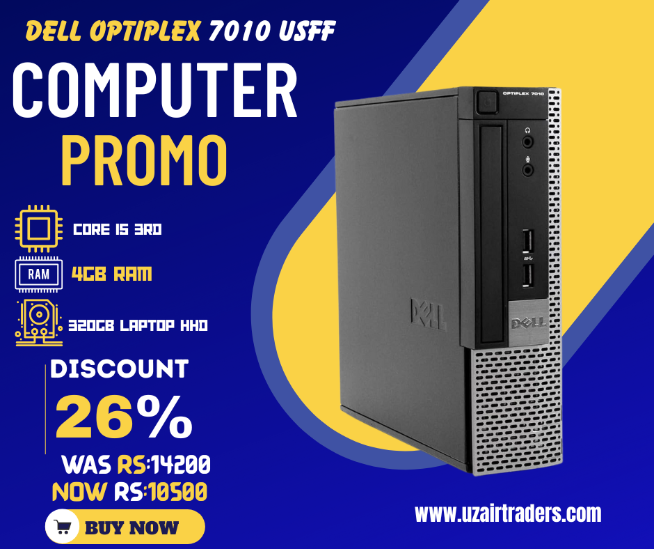 Dell OptiPlex 7010 USFF | Core i5 3rd | 4GB RAM | 320GB Laptop HDD – Best for Call Centers