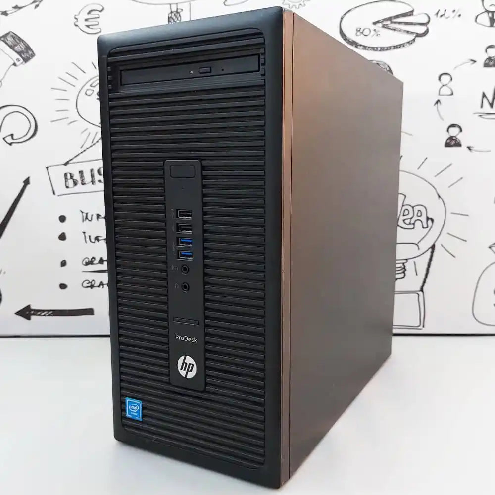 HP 600 G2 Tower | Core i3 6th Gen | 4GB RAM | 128GB SSD | Desktop PC