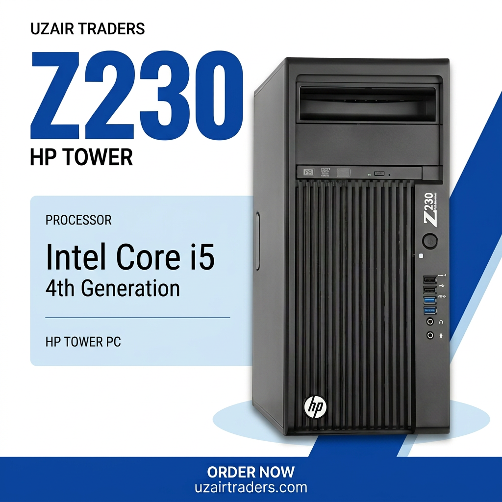 HP Z230 improved white and blue poster