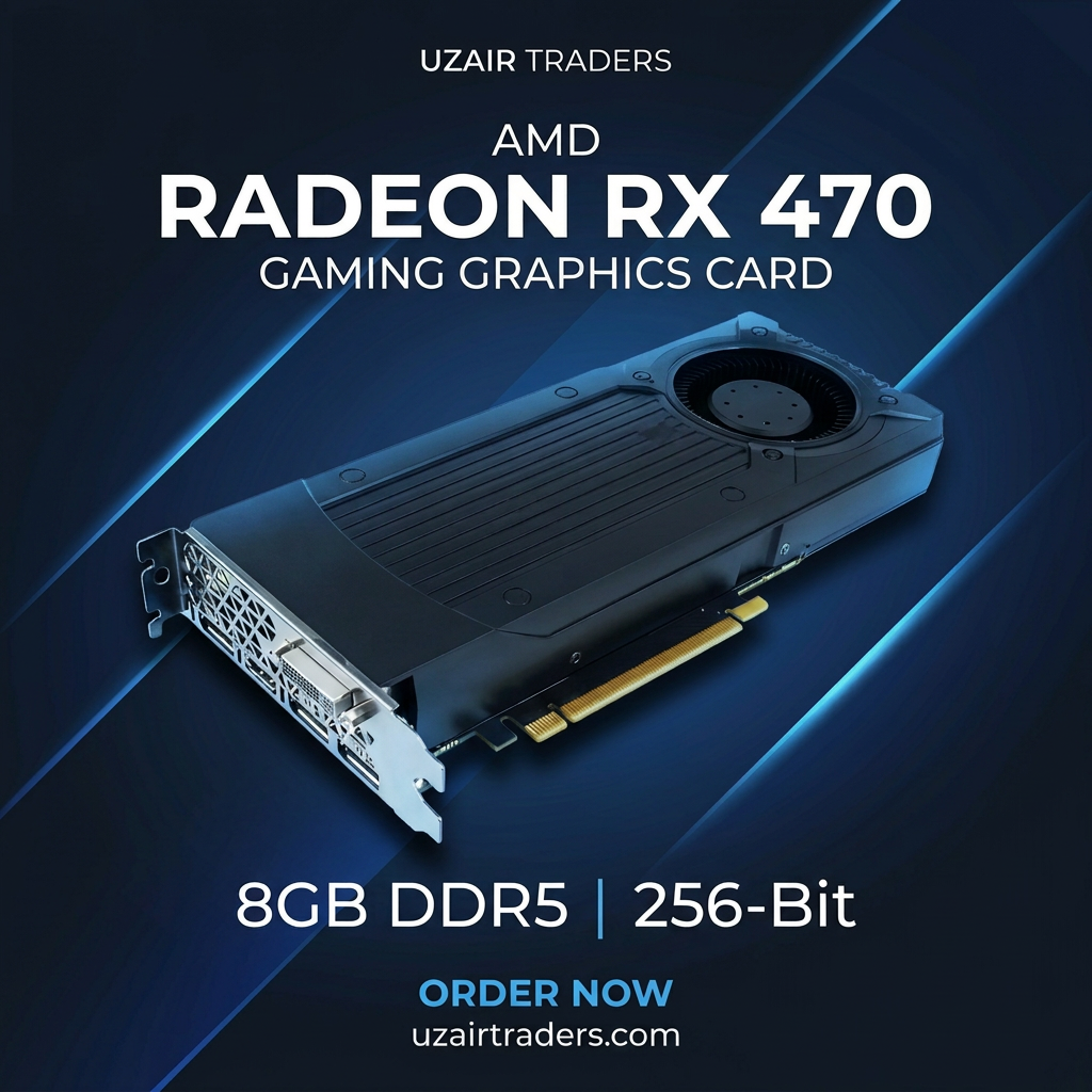 RX 470 blue theme poster